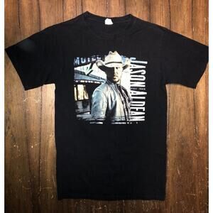Jason Aldean Country Music Night Train Tour Black T Shirt Mens Size Small